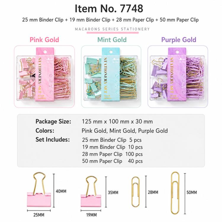 Paperclips Paper Clip Binding Office Combination Set