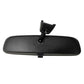 Black interior rearview mirror with circular mount and slim support bar