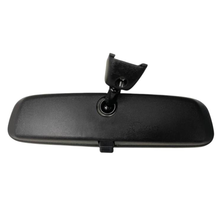 Black interior rearview mirror with circular mount and slim support bar