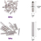 120 PCS/Box Shelf Pegs Kit 4 Assorted Styles Metal Shelf Support Pins Brackets Assortment, 120 PCS/Box