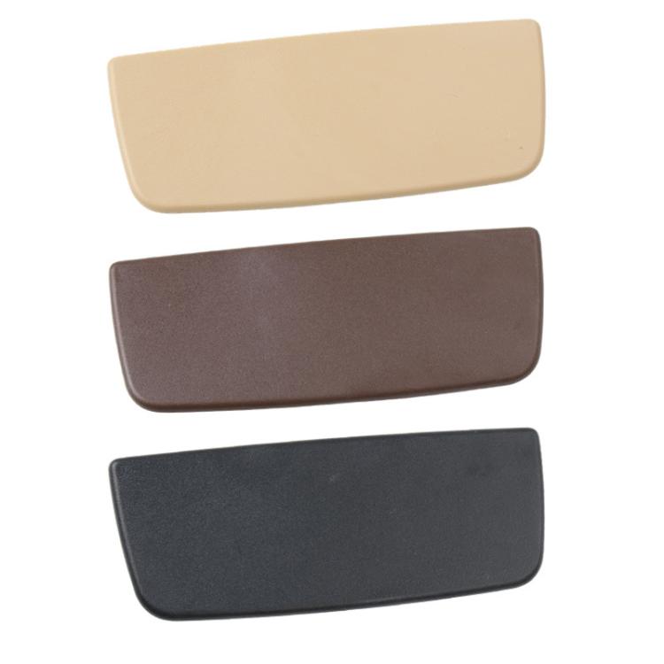 Sun visor vanity mirror cover set in beige, dark brown, and black (left-hand drive)