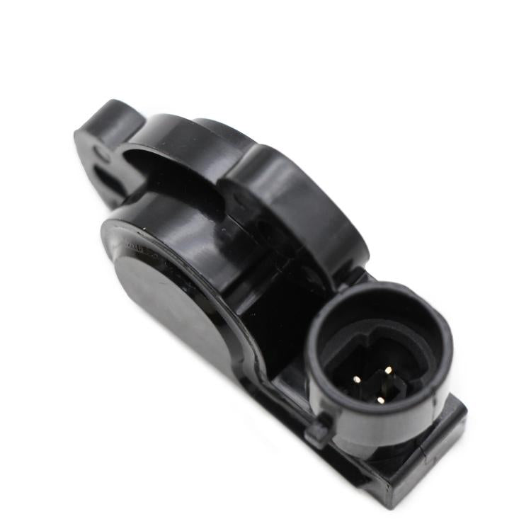 Throttle position sensor with electrical connector and black circular seal