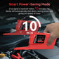 Red circuit tracer in car engine bay with clamp-like probe and hand