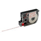 Heat-transfer label cartridge with white tape and red ink on red background