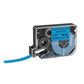 12mm heat-transfer label ribbon, black ink on blue background label strip
