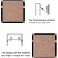 Small D-Ring Picture Hangers Single Hole Frame Hanging Hooks with Screws, 100 PCS/Pack, 100 PCS/Box