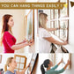 Small D-Ring Picture Hangers Single Hole Frame Hanging Hooks with Screws, 100 PCS/Pack, 100 PCS/Box