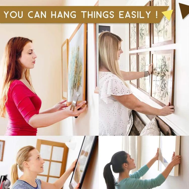 Small D-Ring Picture Hangers Single Hole Frame Hanging Hooks with Screws, 100 PCS/Pack, 100 PCS/Box