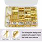 136 PCS/Box Heavy Duty Picture Hangers Kit Wall Frame Hanging Hooks with Nails