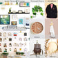136 PCS/Box Heavy Duty Picture Hangers Kit Wall Frame Hanging Hooks with Nails