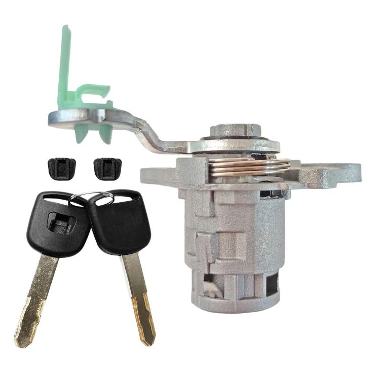 Left door lock cylinder with keys and two black key blanks