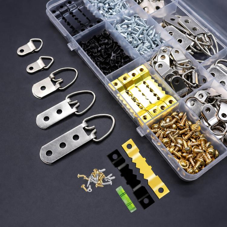 353 PCS/Box Heavy Duty Picture Hanging Kit Frame Hangers Hardware Set, 353 PCS/Box