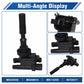Black ignition coil with connector plug and rubber boot