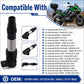 Ignition coil assembly with black end cap and boot, silver tube body