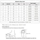 Women’s size chart table with US, CN/EUR, UK, and feet length measurements