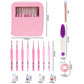 Plastic Soft-Handle Aluminum Crochet Hook Set Yarn DIY Knitting Tools, 10 PCS/Pack, 34 PCS/Pack