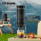Digital Display Pump-Type Handheld Coffee Maker With USB Charging