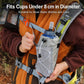 Gray water bottle holder pouch with front pocket and adjustable crossbody straps