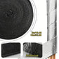 Rolled insulation tape with black foam core and silver aluminum outer layer