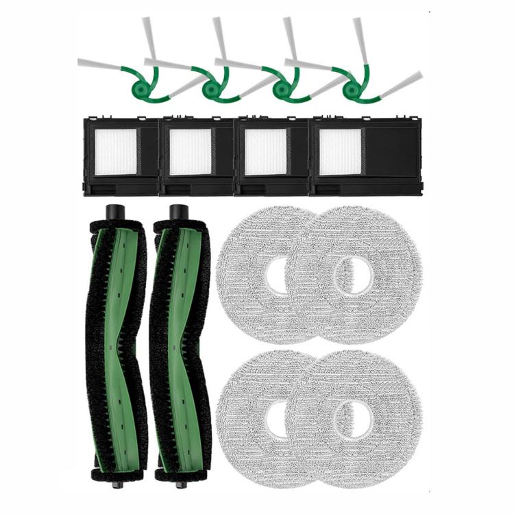 Replacement For iRobot Roomba Plus Combo 415, 515, 575 Robot Vacuum, Main Brush, Side Brush, Filter, Mop Pad, Dust Bag, Mop Bracket & Pad