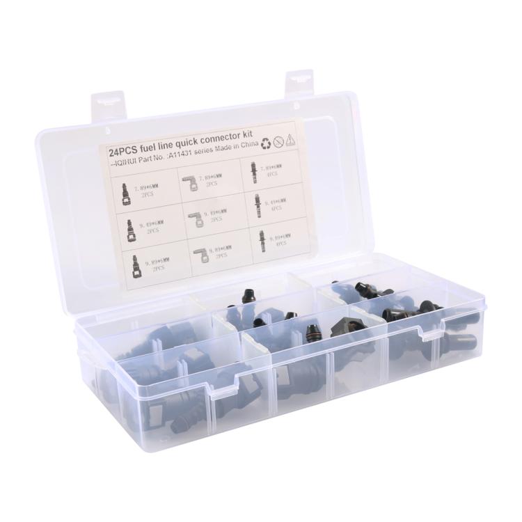 Car Motorcycle Fuel Line Quick-Connect Fitting Kit, 24pcs /Box 6mm, 24pcs /Box 8mm