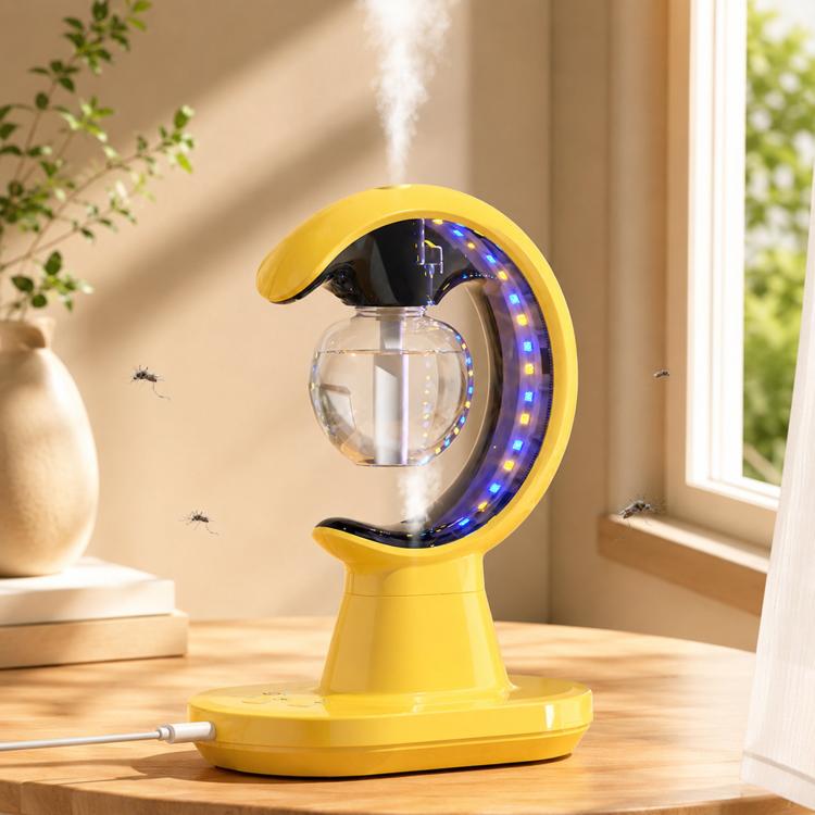3 In 1 Cool Mist Humidifier With Mosquito Repeller & Night Light USB Plug-in Desktop Diffuser