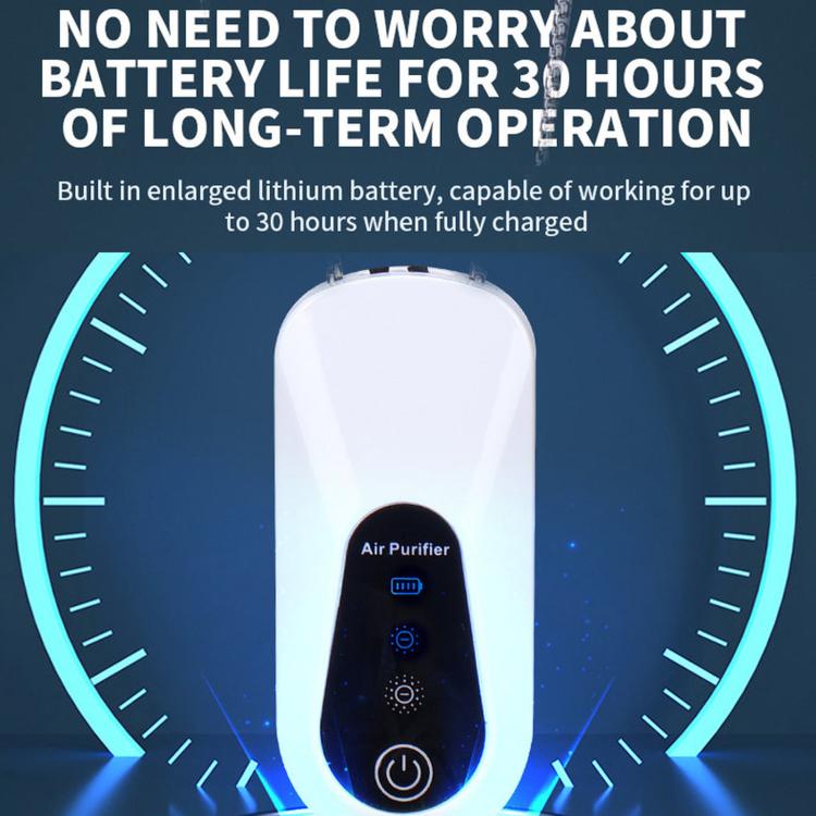 Wearable Personal Air Purifier Cordless Neck Air Ionizer