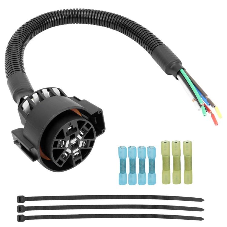 7-Pin Trailer Retrofit Plug Harness Connector Kit, CP-1129, CP-1130