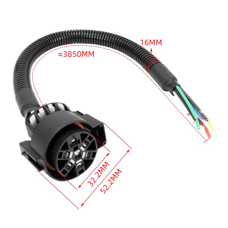 7-Pin Trailer Retrofit Plug Harness Connector Kit, CP-1129, CP-1130