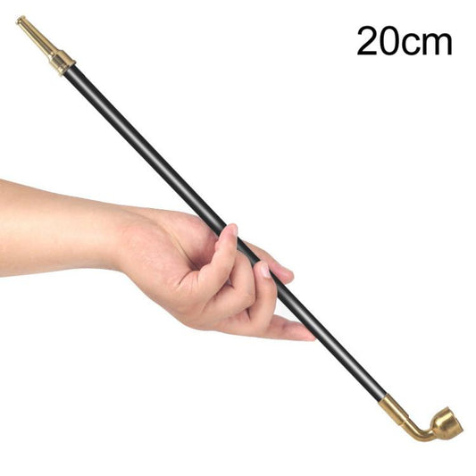 Handcrafted Vintage Long Wooden Tobacco Pipe with Solid Brass Bowl & Mouthpiece Traditional Smoking Stem, 20cm, 25cm, 30cm, 35cm, 40cm, 45cm
