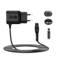 Black EU plug power adapter with 5V charging cord and device charging plug