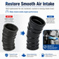 Black intake hose boot, smooth rubber coupler with flared opening