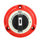 4-position dual battery cut-off switch, red bezel with OFF and 1/2/BOTH labels