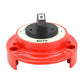 4-position dual battery cut-off switch, red body with raised OFF/BOTH selector
