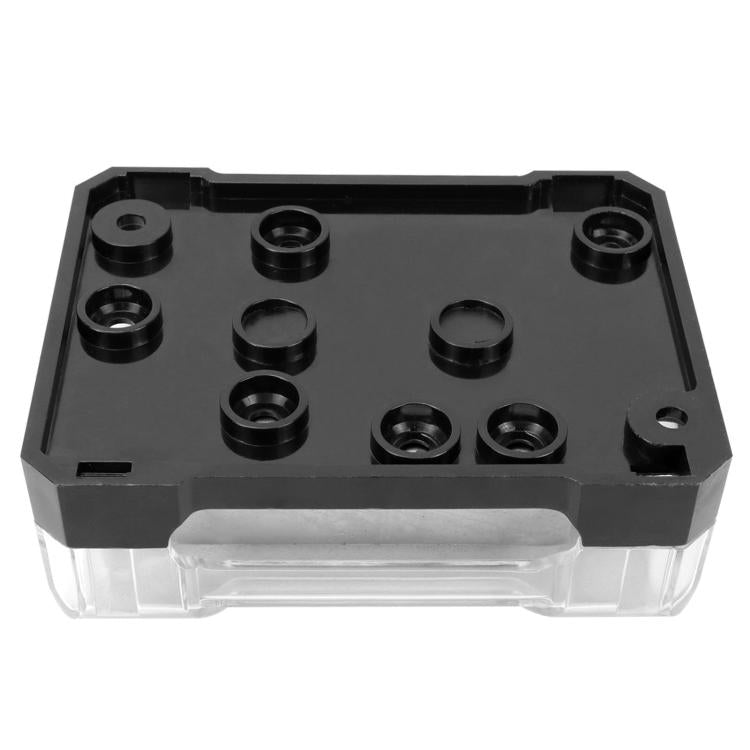 Car audio amplifier grounding box bottom base with multiple mounting posts and hardware