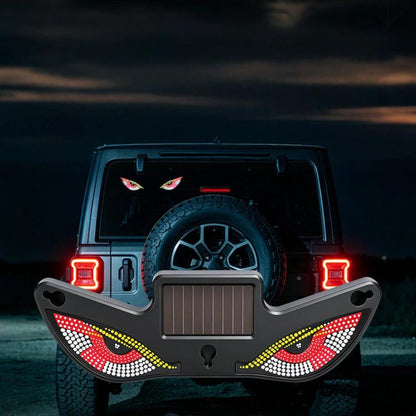 Car LED Wireless Solar-Powered Evil Eye Triangular Window Decorative Light, Y5, Y6, Y7