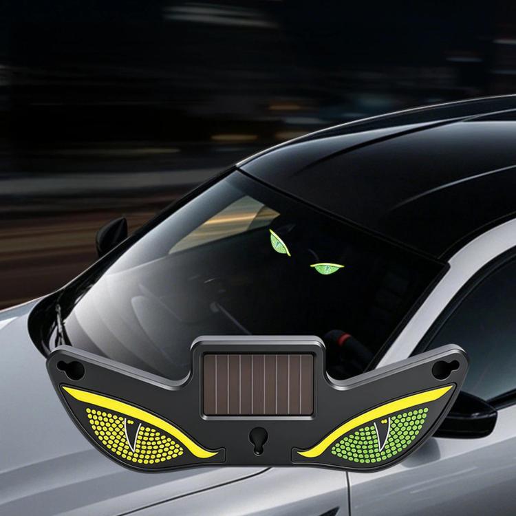 Car LED Wireless Solar-Powered Evil Eye Triangular Window Decorative Light, Y5, Y6, Y7