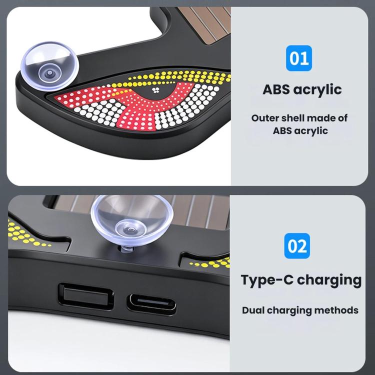 Car LED Wireless Solar-Powered Evil Eye Triangular Window Decorative Light, Y5, Y6, Y7