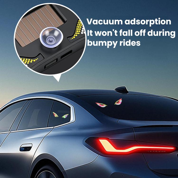 Car LED Wireless Solar-Powered Evil Eye Triangular Window Decorative Light, Y5, Y6, Y7
