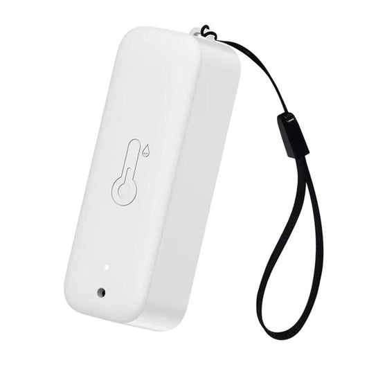 Wifi Wireless Smart Temperature Humidity Meter With Lanyard High-Precision Thermometer For Mobile Phone Remote Monitoring, No Display Screen, With Display Screen, With Probe & Screen