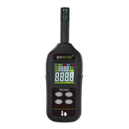 BDMETER TDC803 Handheld Portable Color Screen Temperature Humidity Meter High-Precision Environmental Detector, BDMETER TDC803