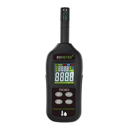 BDMETER TDC803 Handheld Portable Color Screen Temperature Humidity Meter High-Precision Environmental Detector, BDMETER TDC803