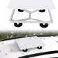 White aluminum magnetic roof bracket with four round black base feet