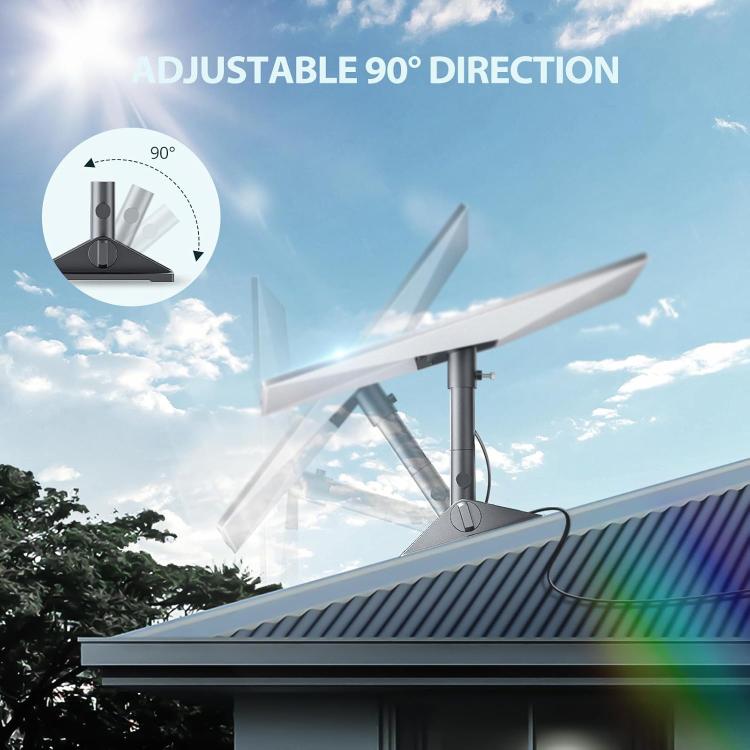Adjustable-direction rooftop bracket with 90° pivot arm and mast for Starlink Mini Gen3