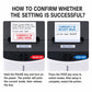 Thermal printer control panel with mode screens for label and receipt