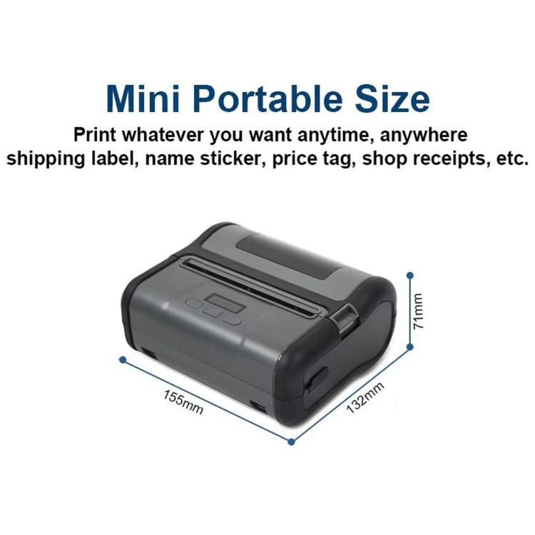 Portable 4 inch Thermal Label Printer Wireless Bluetooth Shipping Label Maker With OLED Screen, M430B