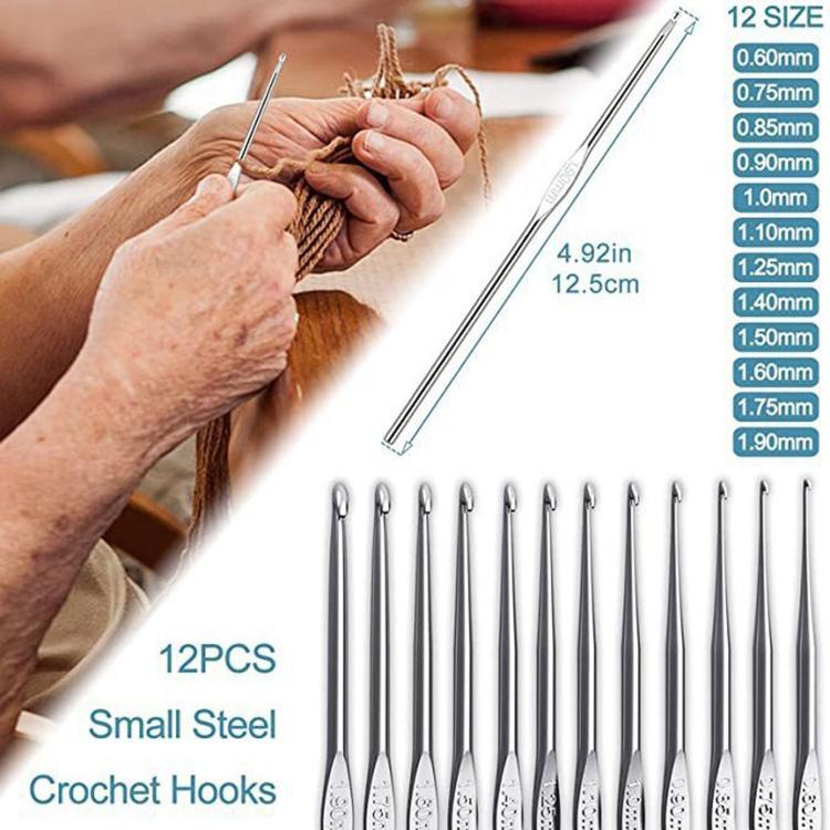 Beginner Crochet Hook Set With Plastic Sewing Needles, Stitch Markers & Storage Bag, 87 in 1