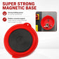 Red magnetic bowl base with rubber-coated magnet disc