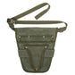 Wear-Resistant Waxed Canvas Weeding Tool Storage Waist Bag