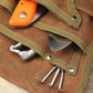 Wear-Resistant Waxed Canvas Weeding Tool Storage Waist Bag
